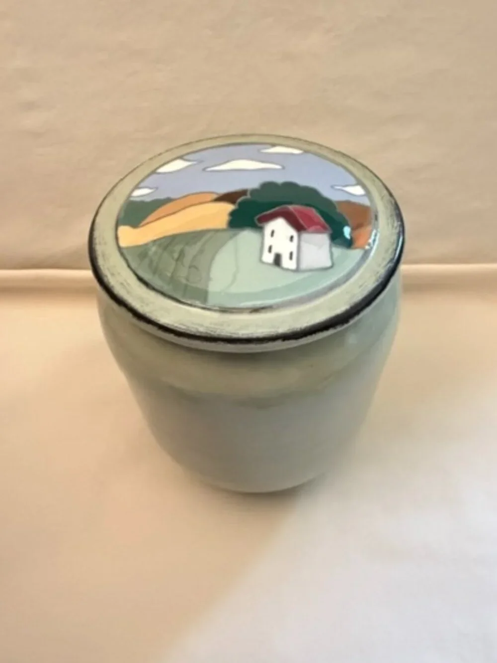 Studio Art Pottery Container